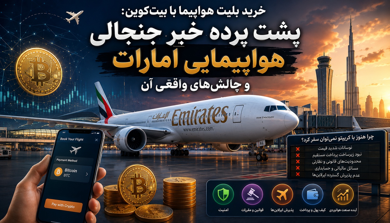 پذیرش رمزارز در صنعت هوانوردی