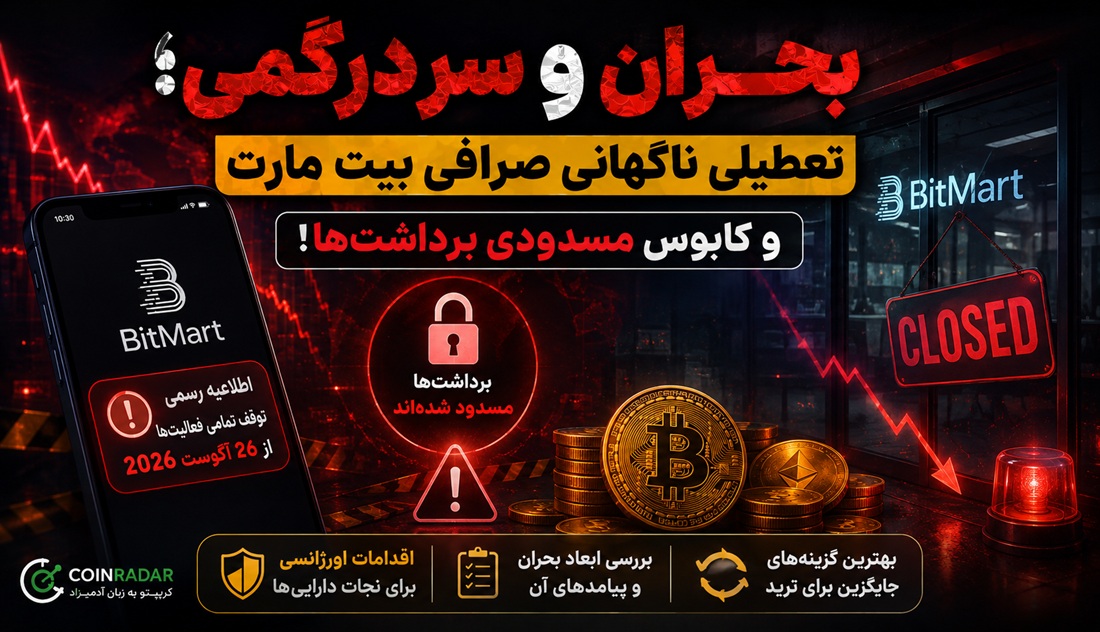 تعطیلی ناگهانی صرافی بیت مارت (bitmart)