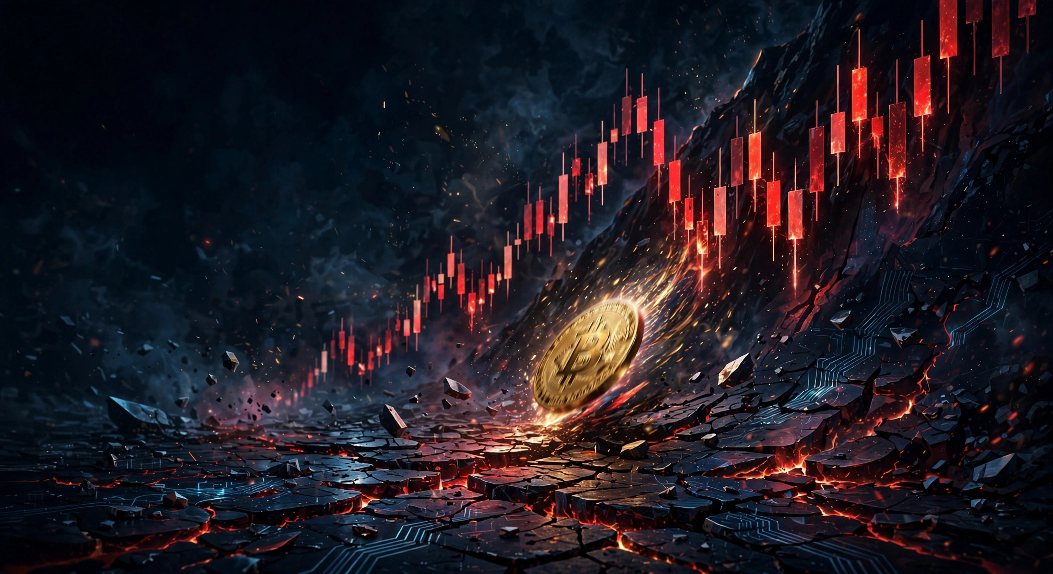 سقوط بیت کوین زیر ۸۴ هزار دلار؛ لیکوییدیشن ۵۵۵ میلیون دلار موقعیت لانگ در شب